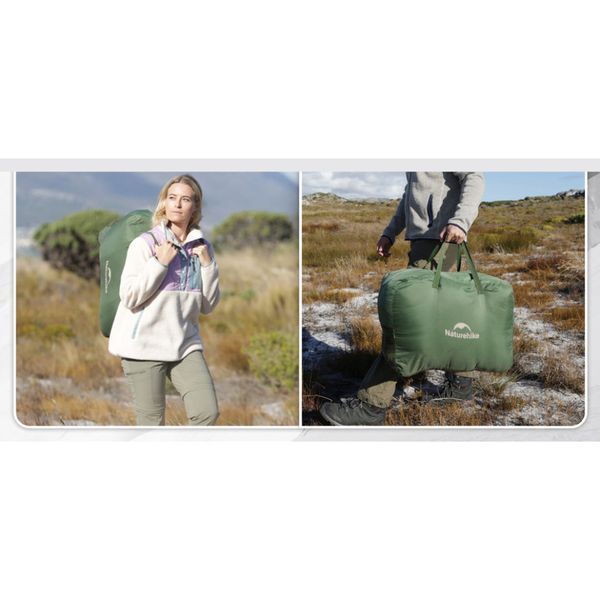 Спальний мішок двомісний із подушками Naturehike CNK2350WS019, зелений 6975641882411 фото
