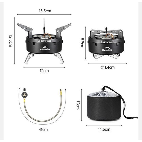 Трехконфорочная газовая горелка Naturehike CNK2450CF019 6975641889045 фото