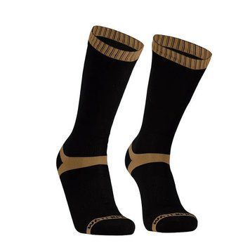 Носки водонепроницаемые Dexshell Hytherm Pro Socks, размер XL (47-49), черные с коричневой полосой DS634TBCXL фото