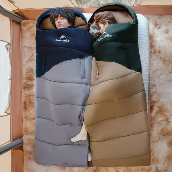 Спальник з капюшоном Naturehike Sunny Day PL02 U450 CNK2550WS028, (3,9&deg;C), лівий, блакитно-синій 6977465868428 фото
