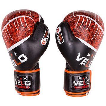 Боксерські рукавички Velo microfiber натуральна шкіра VLS3028-12 фото