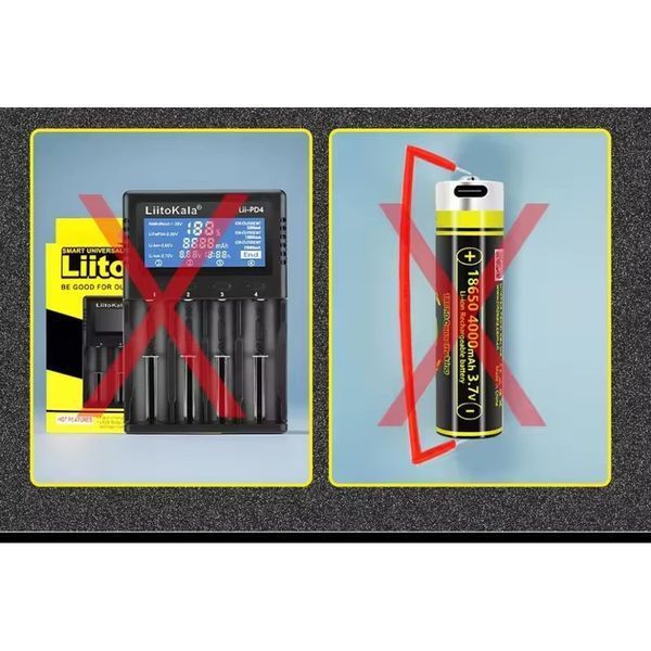 Акумулятор LiitoKala USB-King4000 18650 на 4000 mAh з USB USBKing4000 фото