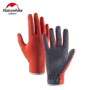 Рукавичные нескользящие трикотажные Naturehike NH21FS035, размер L, оранжевый 6927595771464 фото