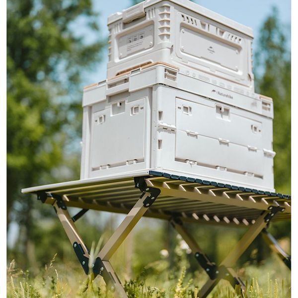 Складаний стіл Naturehike Simple Star T01 CNK2550JJ018, 89х60 см, вуглецева сталь, бежевий 6977465865090 фото