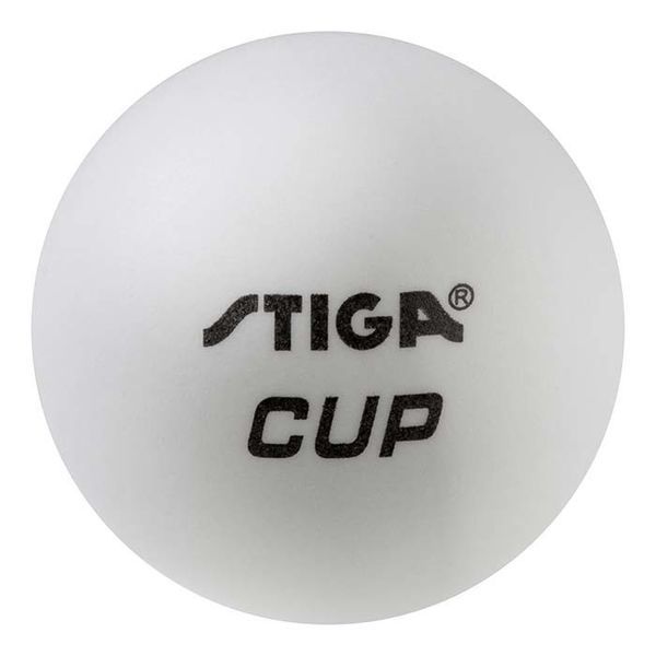М'ячики для настільного тенісу Stiga Cup білі 6 шт (3 зірки 40 мм) C-6 фото