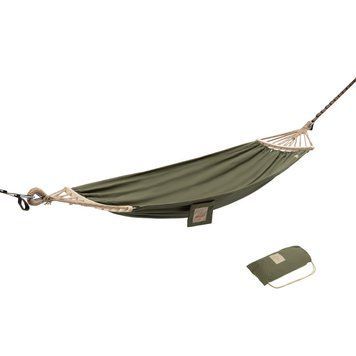 Гамак одномісний без перекидання Naturehike CNK2450WS018, бавовна, зелений 6975641883135 фото