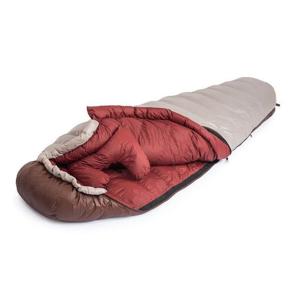 Спальник с натуральным пухом Naturehike Snowbird NH20YD001, p-р L, коричневый 720 г 6927595761304 фото