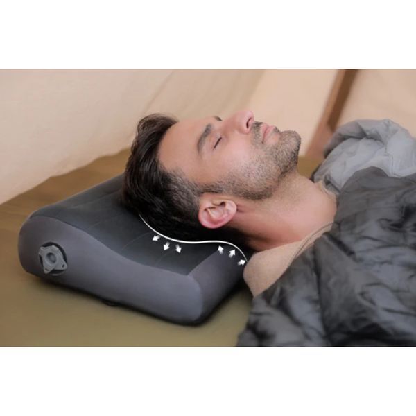Надувна подушка анатомічна Flextail Zero Pillow, сіра 6971670131032 фото