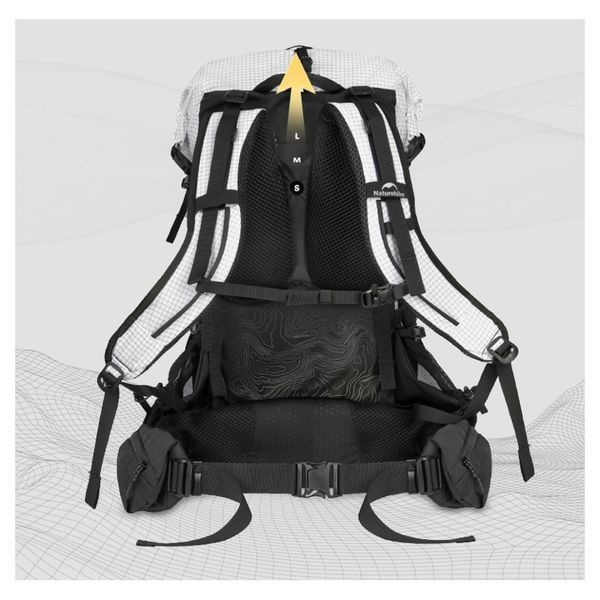 Рюкзак туристичний Naturehike Helium CNK2450XB016, 40 л, чорний, L 6976507666619 фото