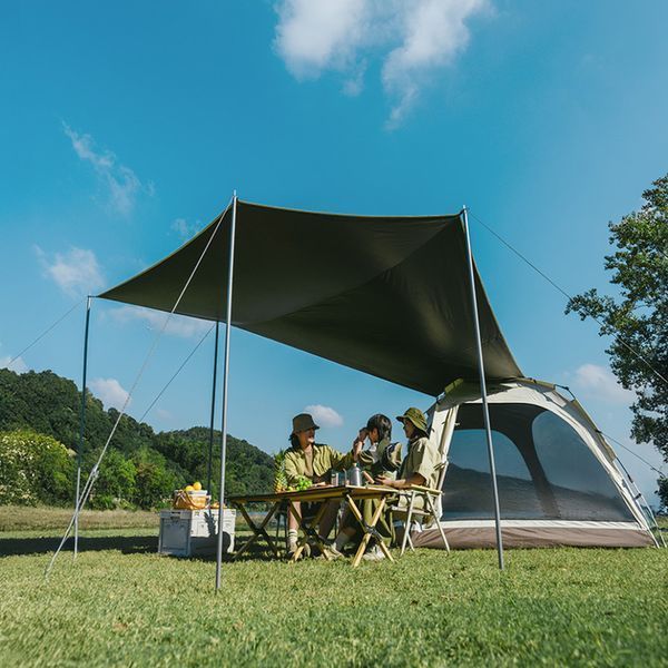 Намет тримісний автоматичний із тентом Naturehike Ango CNK2550WS010, L, коричневий 6975641887799 фото