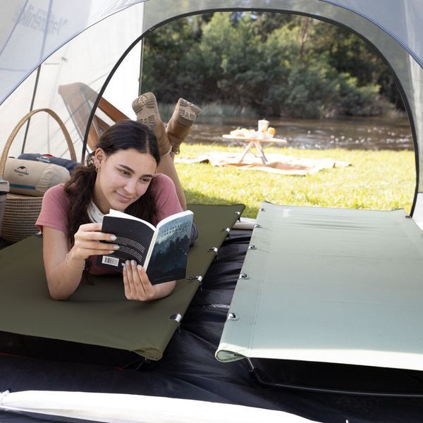 Кровать складная Naturehike XJC05 NH20JJ001, Полиэстер Oxford / алюминий, темно-зеленая 6927595768761 фото