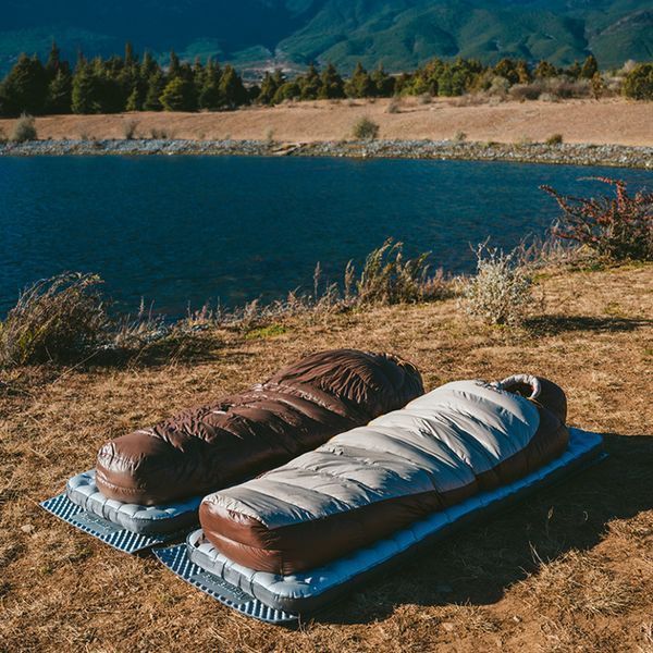 Спальник с натуральным пухом Naturehike Snowbird CNK2550WS014, p-р L, темно-коричневый 400 г 6927595784396 фото