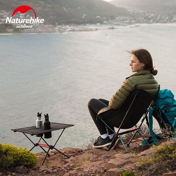 Раскладной стол облегченный Naturehike NH19Z027-Z, сетка/ алюминий, черный 6927595736777 фото