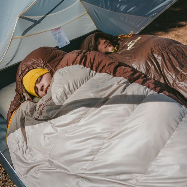 Спальник с натуральным пухом Naturehike Snowbird CNK2550WS014, p-р L, темно-коричневый 400 г 6927595784396 фото