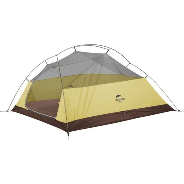 Намет надлегкий тримісний з футпринтом Naturehike Cloud Up 3 Updated NH18T030-T, 20D, темно-зелений 6927595765685 фото