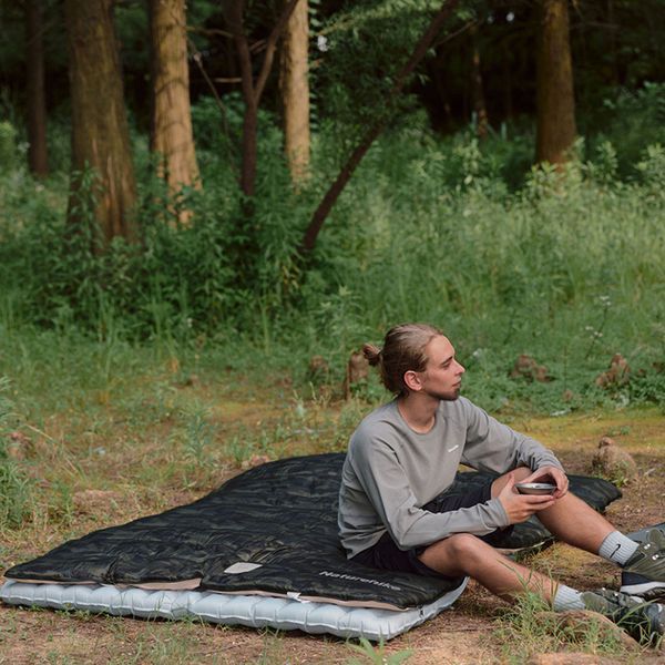 Спальний мішок з капюшоном Naturehike M320 CNK2350WS023, зелений камуфляж, правий 6975641889205 фото