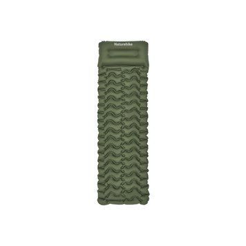 Матрас надувной одинарный Naturehike CNK2550WS019, 65 мм, с мешком для надувания, зеленый 6977465869630 фото