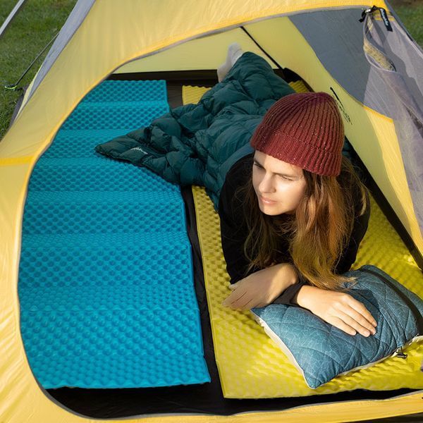 Коврик складной IXPE NaturehikeThickened NH20FCD07, алюминиевая пленка, 25 мм, желтый 6927595748084 фото