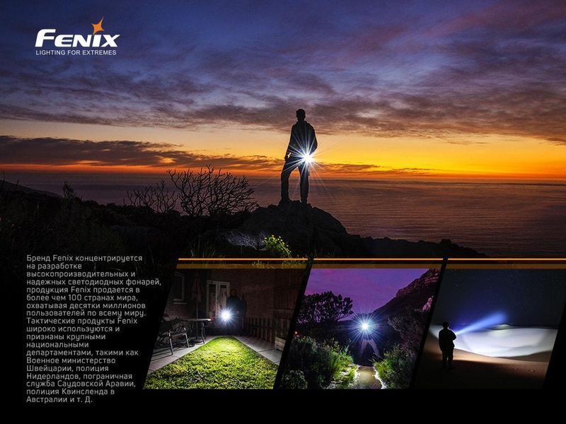 Фонарь ручной Fenix E02R синий E02Rbl фото