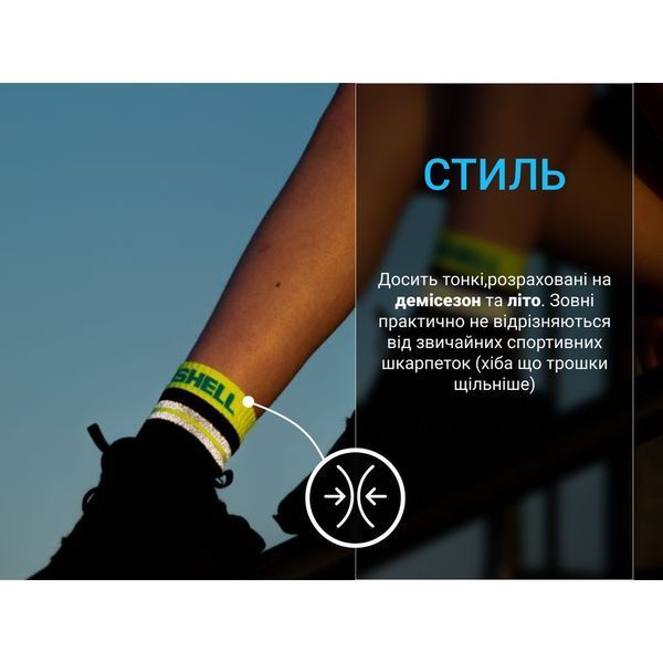 Шкарпетки водонепроникні Dexshell Pro visibility Cycling, р-р M (39-42), чорні DS648GRYM фото