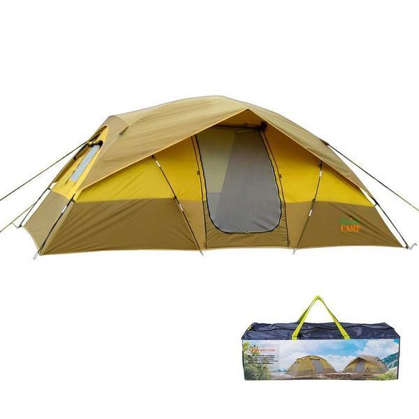 Палатка туристична 4 місна Green Camp 1100 з тамбуром GC1100 фото