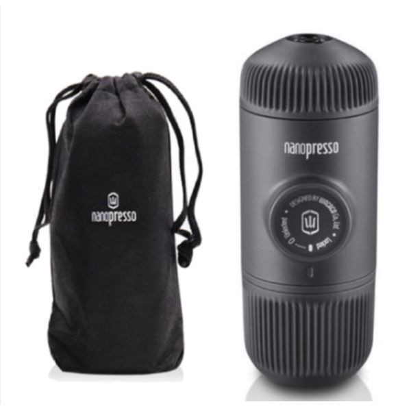 Портативна еспресо-кавоварка Wacaco Nanopresso сіра, механічна, для меленої кави WNANOGR фото