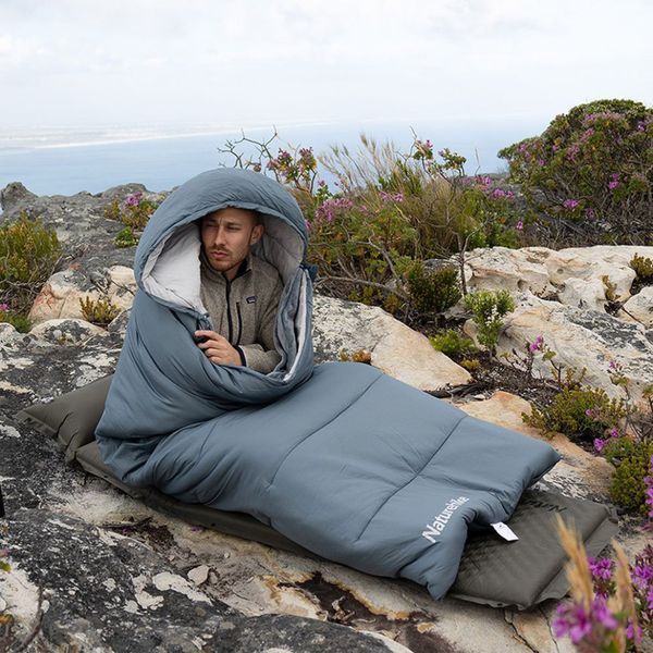Спальний мішок з підігрівом Naturehike BE400 CNK2300SD021, лівий, сірий 6976507667272 фото