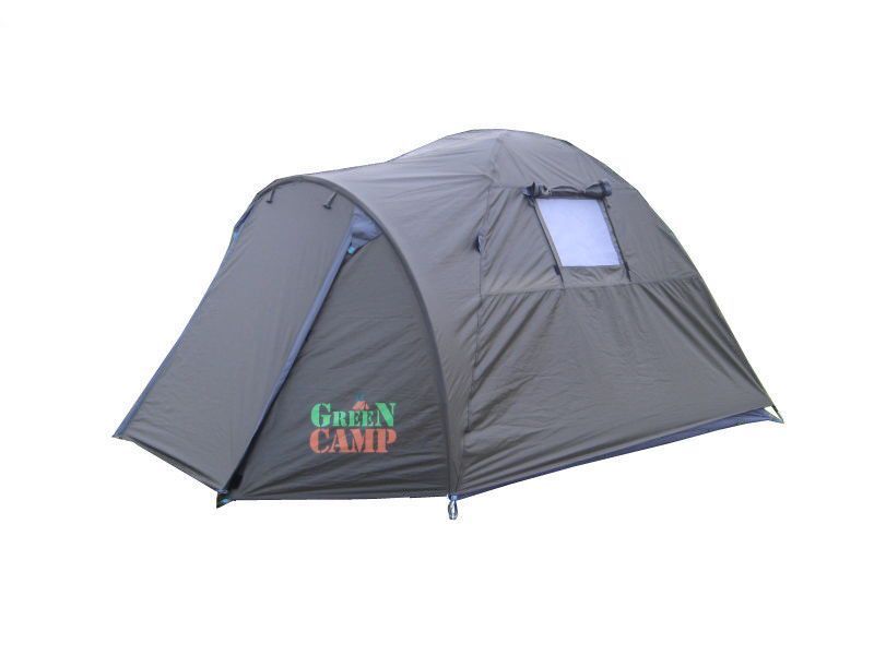 Палатка 2 двомісна Green Camp туристична з тамбуром GC3006 фото