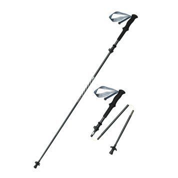 Треккинговая палка Naturehike CNK2450DS013, 115-135 см, черная 6975641883920 фото