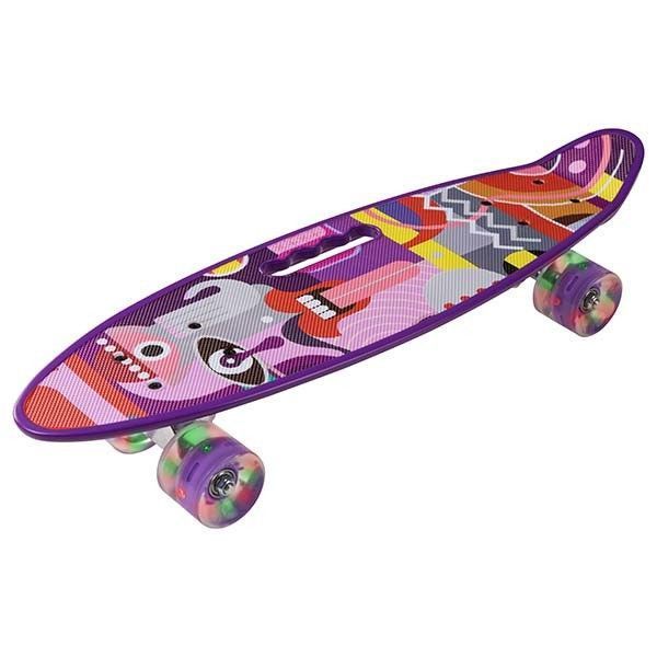 Скейт PennyBoard, з ручкою, світні колеса YB-108 фото