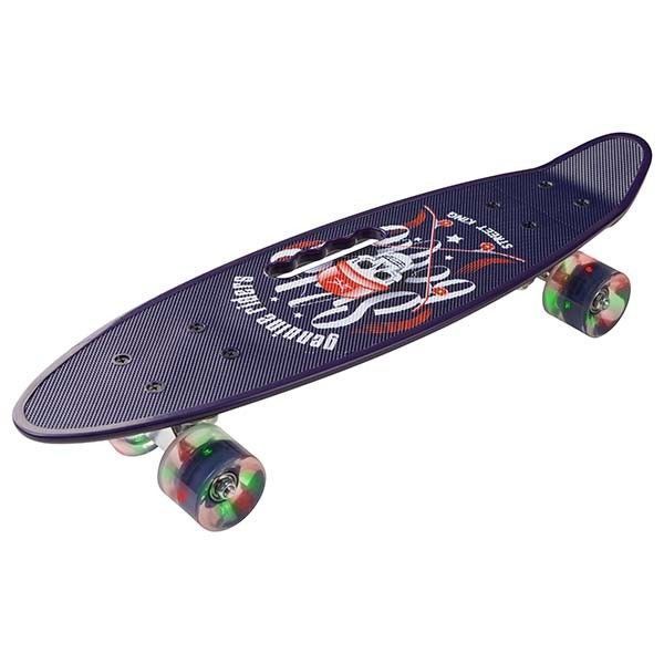 Скейт PennyBoard, з ручкою, світні колеса YB-108 фото