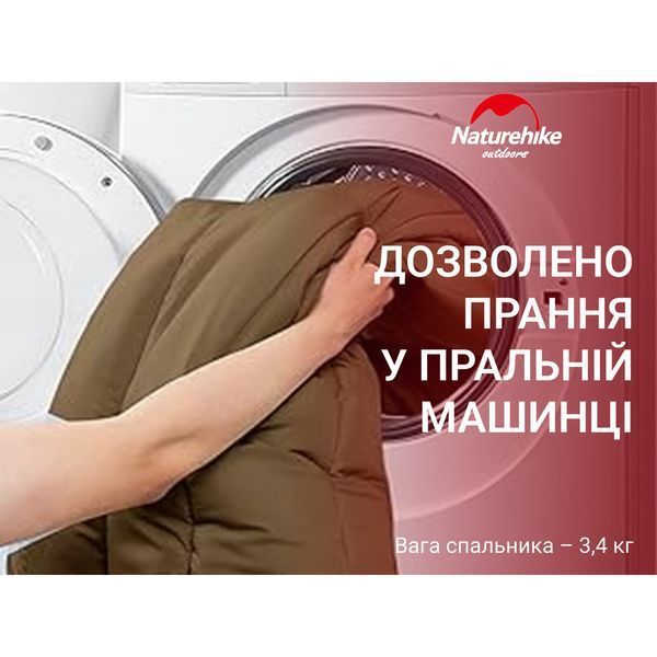 Спальный мешок 3 в 1 Naturehike CR450 CNH22SD011, коричневый 6927595712078 фото