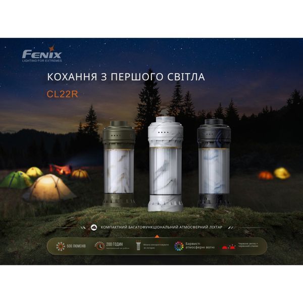 Кемпинговый фонарь Fenix CL22R темно-зелёный CL22RGR фото