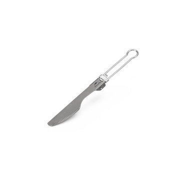 Нож титановый складной Naturehike NH19C001-J серый с мешочком 6927595734780 фото