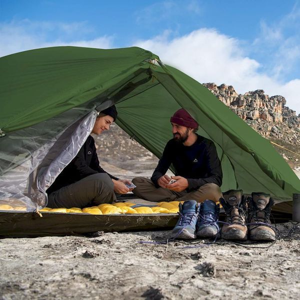 Палатка сверхлегкая двухместная с футпринтом Naturehike Mongar NH17T007-M, 210T, темно-зеленая 6927595767658 фото