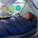 Спальник з капюшоном Naturehike MJ300 CNK2300SD014, темно-блакитний 6976023923081 фото 4