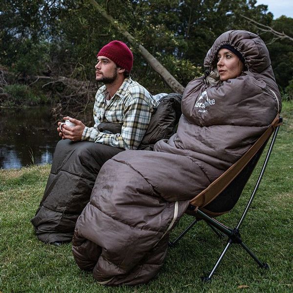 Спальник з капюшоном Naturehike U250S NH20MSD07, (0&deg;C), лівий, коричневий 6927595769294-L фото