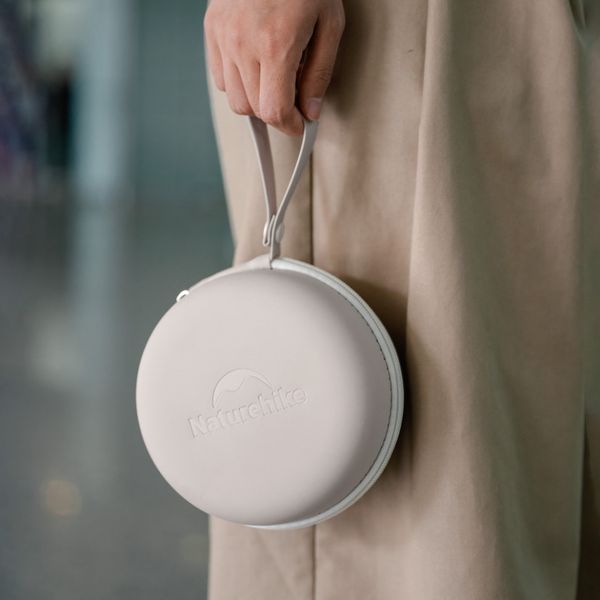 Подушка хлопковая для шеи, с памятью Naturehike CNK2450WS019, бежевая 6975641882756 фото