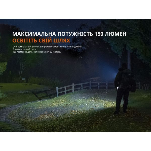 Фонарь ручной Fenix SW05R-UV LED черный SW05R-UVL фото