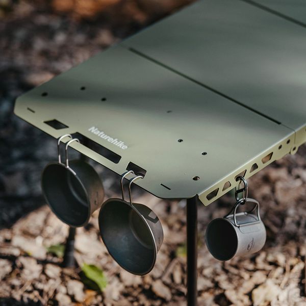 Складной стол Naturehike CNK2450JJ025, 80х40 см, алюминий, черный 6977465868688 фото