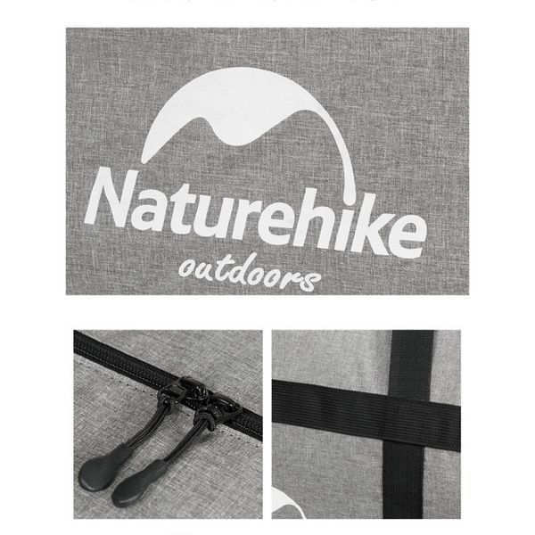 Сумка-баул для зберігання портативна Naturehike NH17S021-M, 45 л, темно-сірий 6927595724897 фото