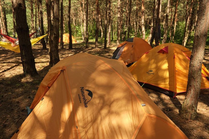 Намет надлегкий двомісний з футпринтом Naturehike Star-River 2 Updated NH17T012-T, 210T, помаранчевий 6927595716519 фото