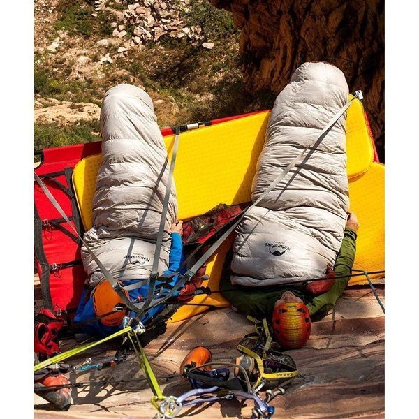 Спальник с натуральным пухом Naturehike Snowbird NH20YD001, p-р M, коричневый 350 г 6927595762127 фото