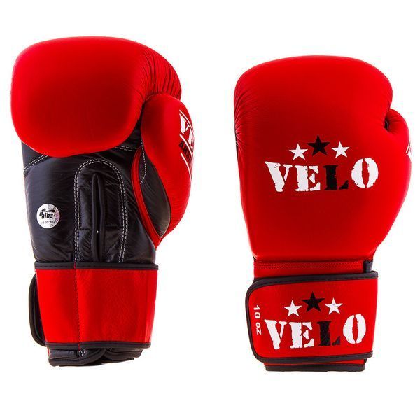 Перчатки для бокса Velo AIBA, кожа VLS01-12B фото