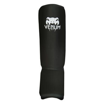 Защита голени Venum | Защита на ноги черная 1025VM-S фото