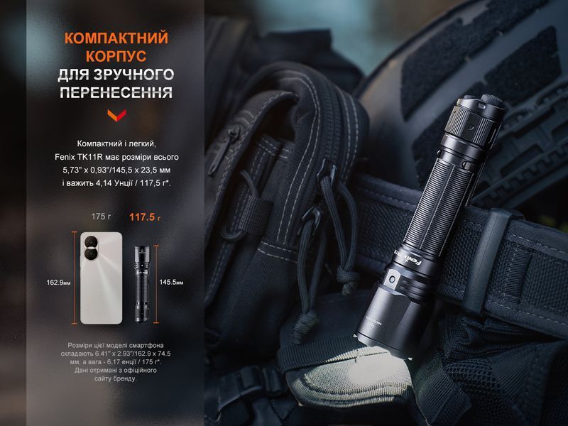 Ліхтар ручний Fenix TK11R TK11R фото