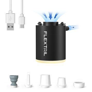 Насос-фонарь кемпинговый Flextail Tiny Pump Х, черный с вакуумными пакетами 2 шт (50х70) 6975755966335 фото